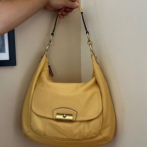 Y2K 2000s Coach ButterCup Yellow Kirstin Hobo Shoulder Bag / Handbag